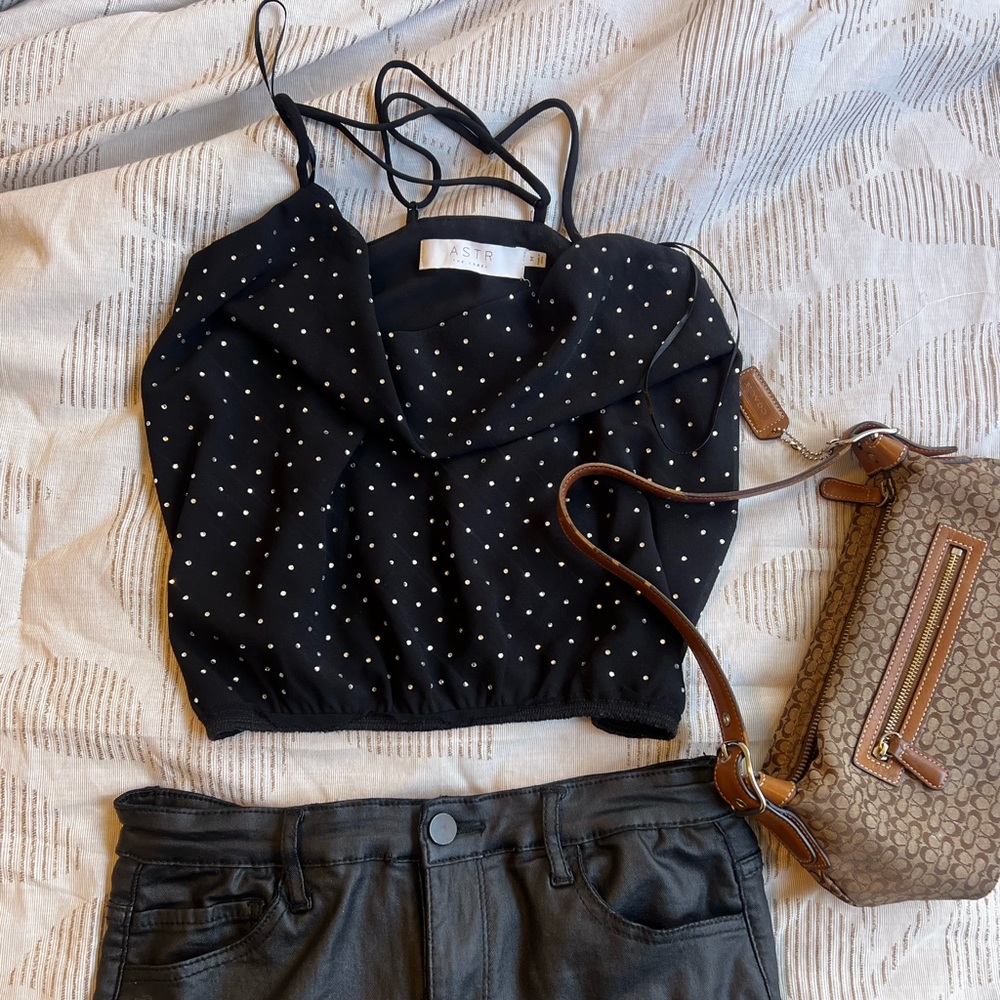 Y2k rhinestone top